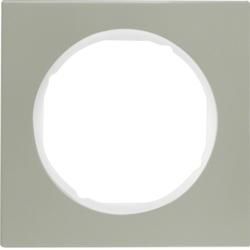 Berker 10112214 frame stainless steel/polar white Berker R.3