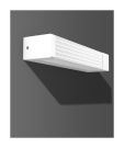 RZB 40123.002.1 C35/2x40W E14 355x55 m. Schuko wall light