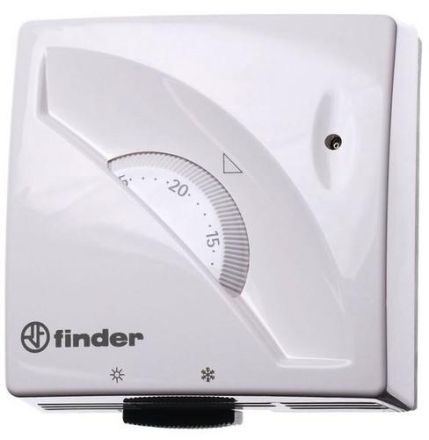 Finder 1T.01.2 mechanical white So/Wi switch room thermostat
