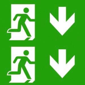 CEAG emergency light two-sided PU/PU 40071350944 pictogram disc