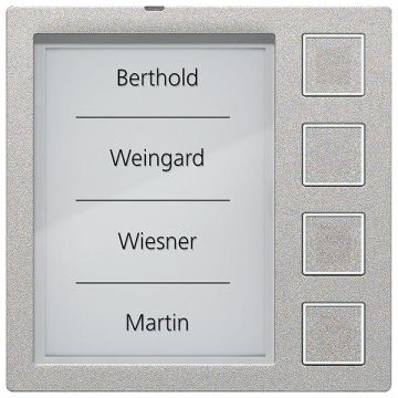 TCS AMI10914-0010 4 buttons EN silver bell button module