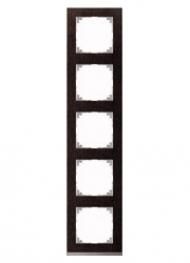 MERTEN MEG4050-3671 frame 5-way wenge/aluminium