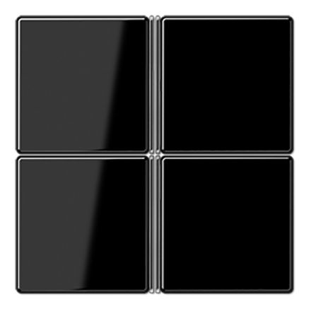 JUNG A404TSASW button set F40 series A/AS | 4-way | black