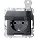 MERTEN MEG2315-0414 SCHUKO socket anthracite System M