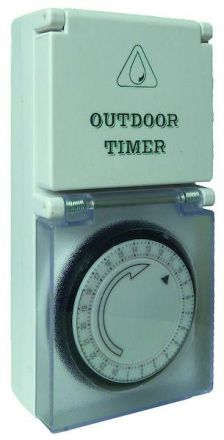 PROTEC.class 05104508 PSDUM44 mechanical IP44 socket clock