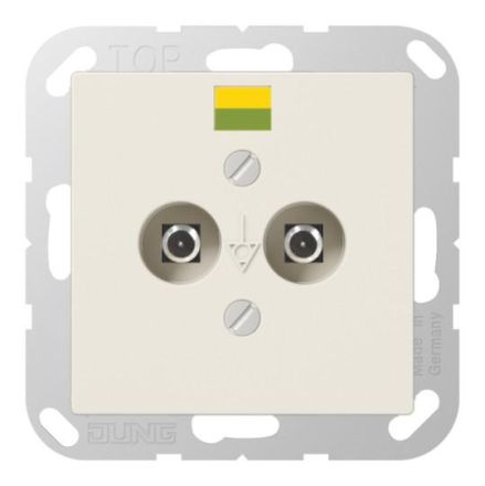 Jung ABA565-2 equipotential bonding socket, Duroplast antibacterial, AS series, white