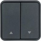 Berker 30653565 rocker 2f for button BA,bedr 2 arrows,grey