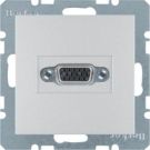Berker 3315411404 VGA socket with screw lift terminals aluminum, matt Berker B.7