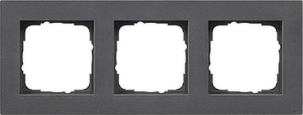 Gira 213235 cover frame 3-way flat E2 anthracite