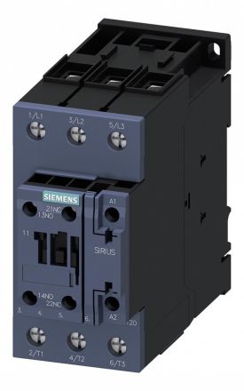Siemens 3RT2038-1AK60-1AA0 AC-3 37kW/400V 1S+1NC AC 110V 50Hz 3p contactor