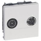 Legrand 078783 TV/R single socket Soliroc 2mod white, (white)