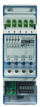 Bticino F411/4 series installation actuator 4-way with 4 closers