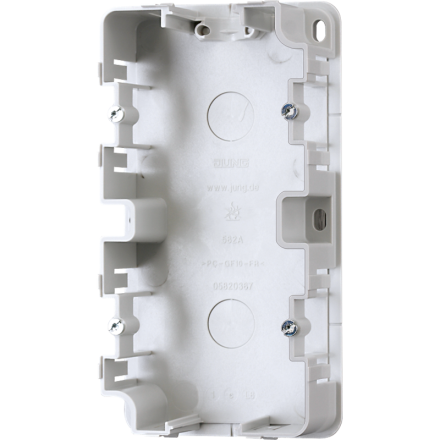 Jung 582A mounting housing for surface-mounted caps 2-way