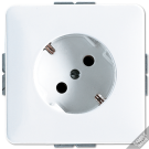 Jung CD520-45NWW SCHUKO® socket 45°, 16 A 250 V ~, without claws, Duroplast, CD series, alpine white