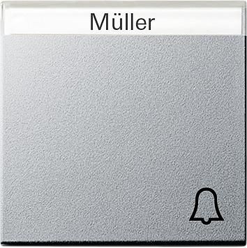 Gira 067326 rocker symbol bell BSF System 55 color aluminum