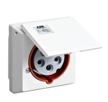 ABB Stotz-Kontakt CUED 216-6 , CUED 216-6 wall socket, blue 6h, 16 A, IP44, 2P+E, 200-250 V, 50+60Hz , 2CMA178698R1000