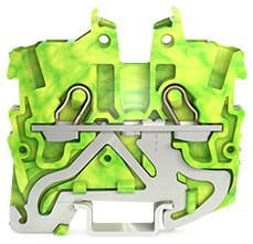 Wago 2050-1207 1qmm green-yellow 2-wire mini feed-through terminal