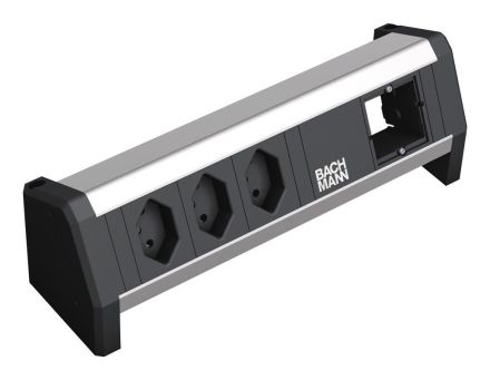 Bachmann 902.008 power strip 4f black DESK IP20