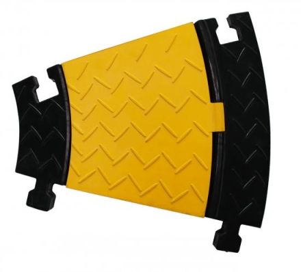 Walther 39870051 5K bend 30° black/yellow 470x440x50mm cable bridge