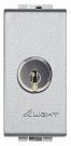 Bticino NT4022C key changeover switch various locking TECH, (aluminium)