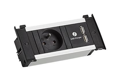 Bachmann 927.204 power strip aluminum KAPSA 2m 35° IP20