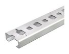 OBO Bettermann CL2008BP2000BK 2000x20x8 perforated profile rail, 1106023