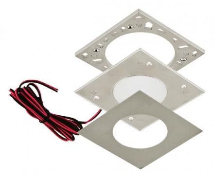 EVN L124251302 12V/DC 2.5W 3000K 100lm quad. EDS-optic LED wall light