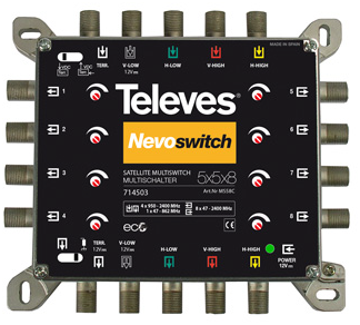 Televes MS58C 5/8 Multisch. Nevo receiver powered