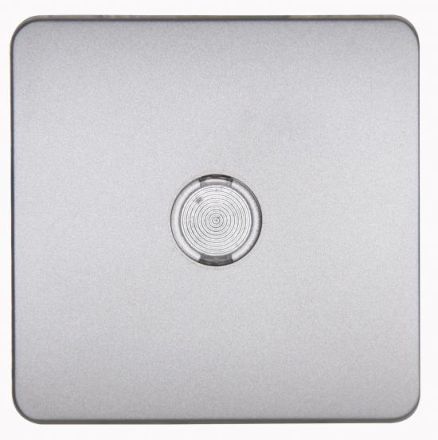Kopp 331120008 with lens HK02 steel-colored rocker switch