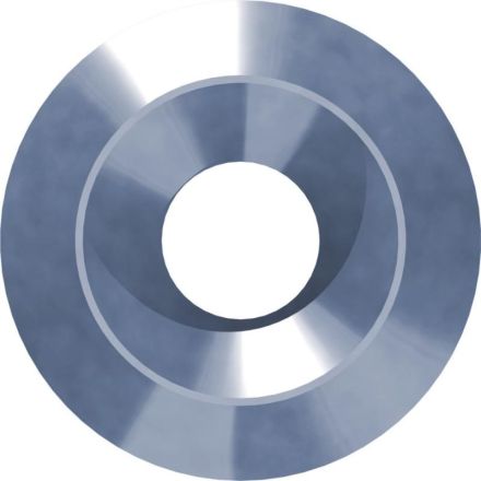Reisser 009411S021-1050359-1 full rosette for wood construction screw, ETA, D 10.5 x 35, steel, galvanized, blue pass., pack of 50