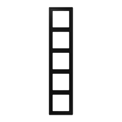 Jung LS985SWM frame 5-way, vertical and horizontal mounting, LS 990, graphite black matt
