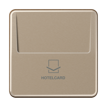 Jung CD590CARDGB-L hotel card switch (without button insert), CD series, gold-bronze