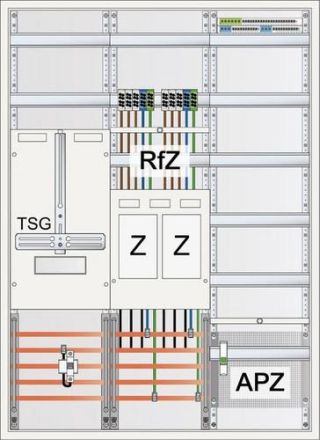 ABN eHZ 2Z 1T-3P 1V 1APZ HLAK IP43 SK2 5-pin meter cabinet (S37EA120Z)