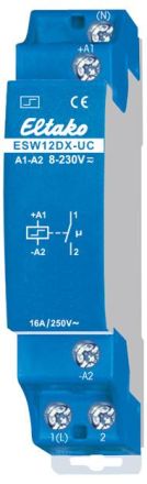 Eltako 21100801 ESW12DX-UC with tungsten pre-contact. Electronic impulse switch