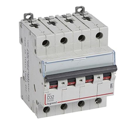 Legrand 409536 Circuit breaker DX3 D32A 4P 10KA 4M