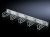 RITTAL 7257100 Cable management panel 2U 19'