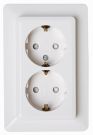 Kopp 927713009 with BS 2-way HK02 arctic white SCHUKO socket