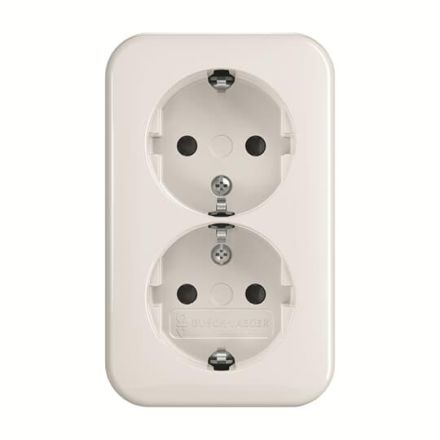 Busch-Jaeger 2TKA00003936 202 EAPB/11W EBS double socket SCHUKO