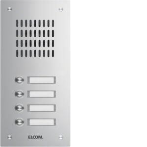 Elcom 1104180 flush-mounted door station TVG-4/1 stainless steel