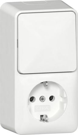 Gira 417614 combi outlet recessed surface-mounted RW socket SCHUKO