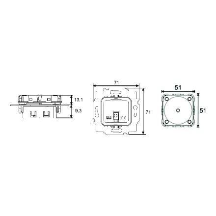 BUSCH-JAEGER 6221/2.0 f@h pushbutton sensor | 2-fold