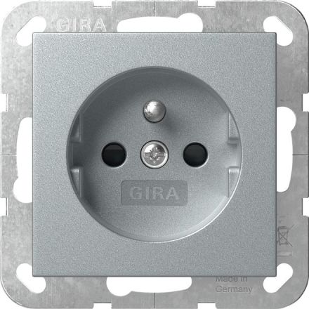 Gira 448526 earth pin+SH System 55 F aluminum socket