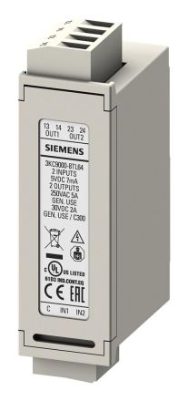 Siemens 3KC9000-8TL64 ATC6 2DI/2DO relay expansion module