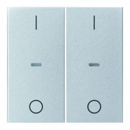 BERKER 80962383 Cover for push button sensor S.1/B.3/B.7 | 2-way, IO | matt aluminum