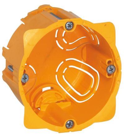 Legrand 080051 flush-mounted box BATIBOX HW 1-way T=50mm, (yellow)
