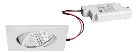 Brumberg 39396074 230V AC 12W 4000K white LED recessed ceiling spotlight