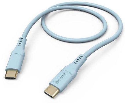 Hama 201575 'Flexible', USB-C-USB-C, 1.5 m, bl USB charging cable