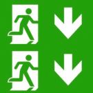 CEAG emergency light two-sided PU/PU 40071350950 pictogram disc