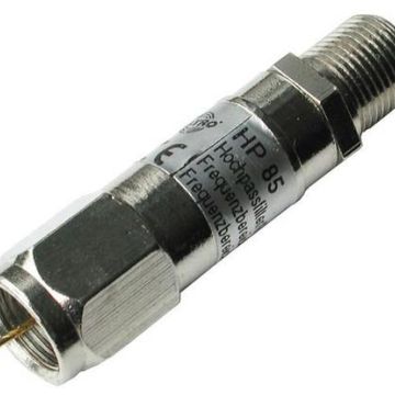 ASTRO Strobel 00119085 HP 85N to 65MHz 50dB F-socket F-plug high pass filter