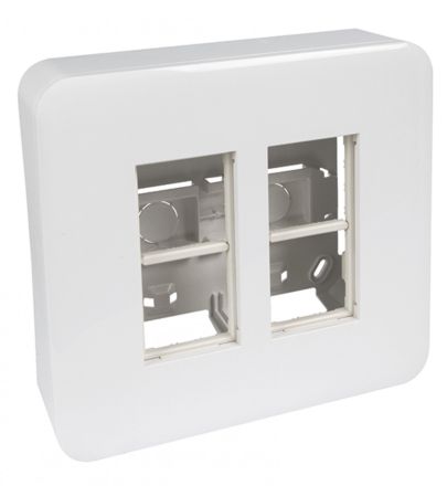EFAPEL SURFACE MOUNT WORKSTATION 2X4 MOD WHITE